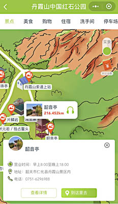 汉川景区手绘地图智慧导览和语音结合，让景区“活”起来